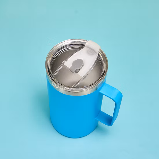 비스페놀이없는 새로운 크리 에이 티브 600ml 더블 레이어 진공 마시는 컵 스테인레스 스틸 절연 물병